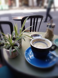café en terrasse